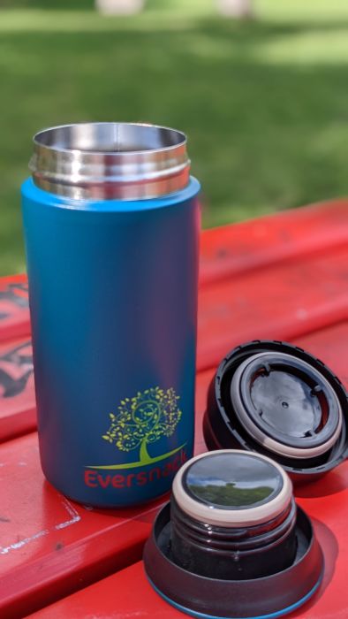 "Thermobecher "Lagune" in türkisblau To Go Edelstahl